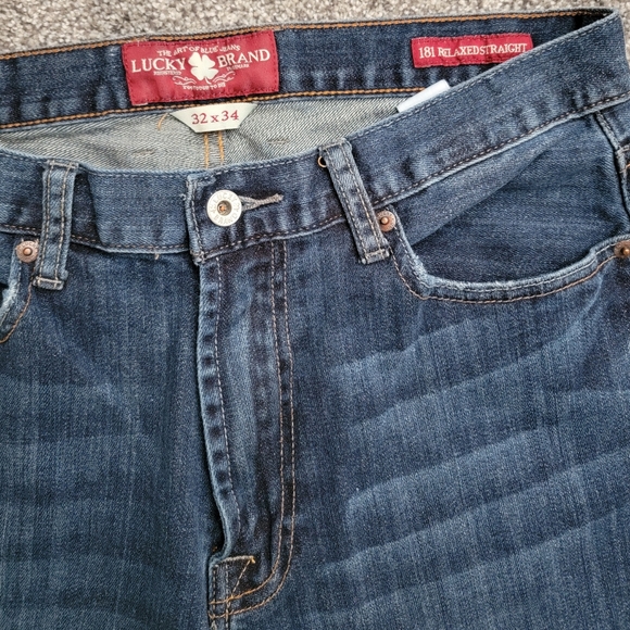 Lucky Brand Men's Dark Denim Jeans - Picture 5 of 6